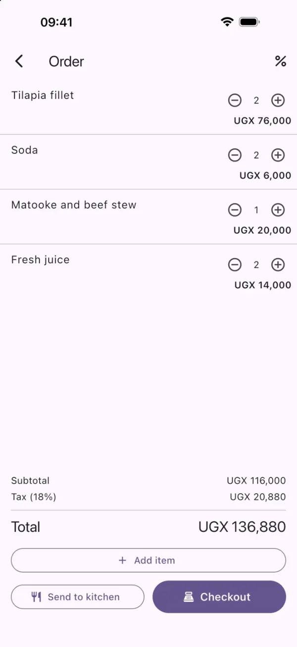 NextraPOS order